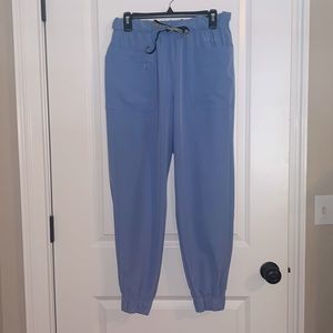 CuddlDuds Climate Right Jogger Scrub Pants, Size MP, Ceil Blue